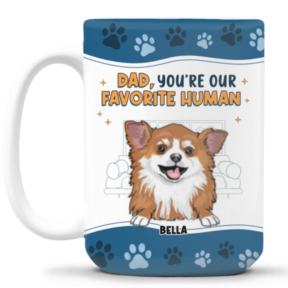 I Love You The Most Ver Pet - Personalized Custom 11oz/15oz Ceramic Coffee Mug with Double-Sided Print