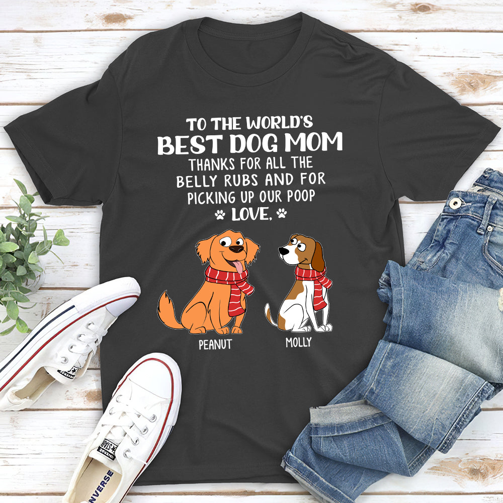 The Belly Rubs - Personalized Custom Unisex 5.3 oz T-Shirt for Pet Lovers
