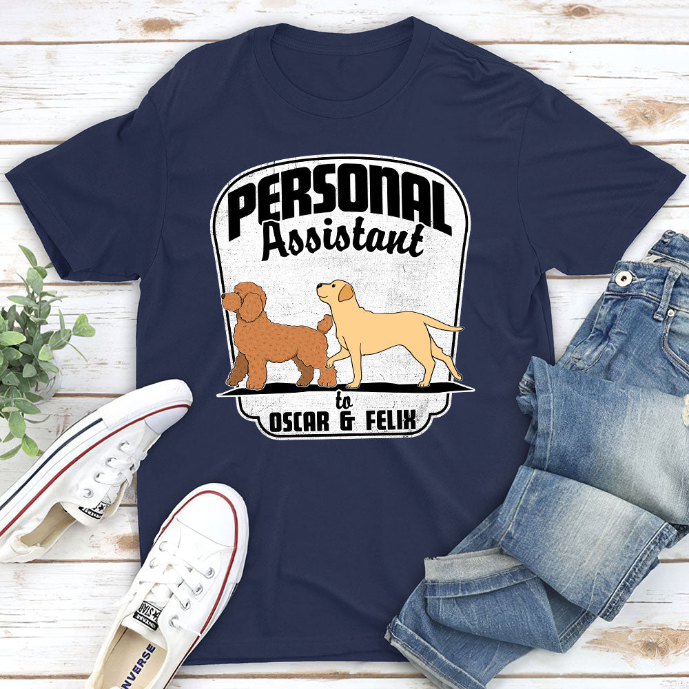 Personalized Custom Premium Men's 4.2 oz Personal Assistant T-shirt - Ideal Gift for Pet Lovers