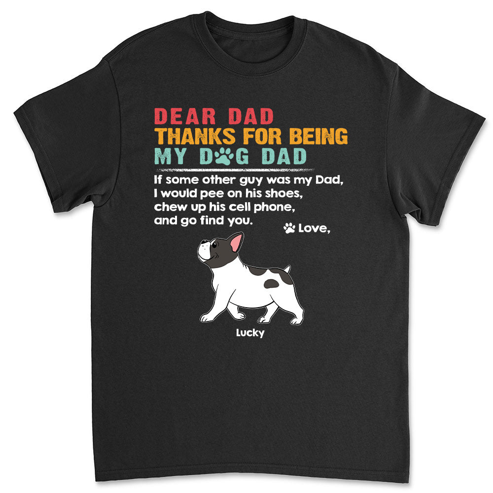 Dear Dad Mom Mum - Personalized Custom Unisex 5.3 oz T-shirt for Pet Lovers