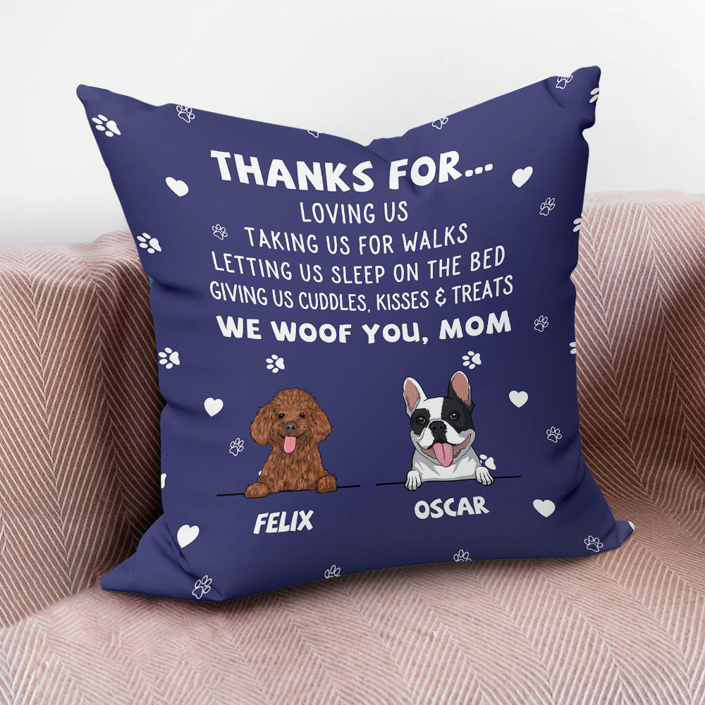 Personalized Custom Throw Pillow - Ideal Dog Appreciation Gift