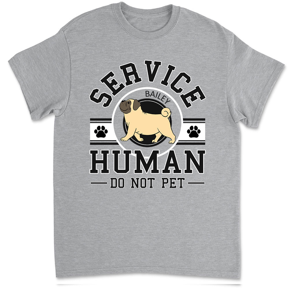 Service Human Logo - Personalized Custom Premium Men's 4.2 oz T-shirt for Pet Lovers