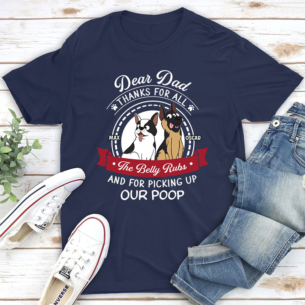 Dear Mom Thanks - Personalized Custom Unisex 5.3 oz T-shirt for Pet Lovers