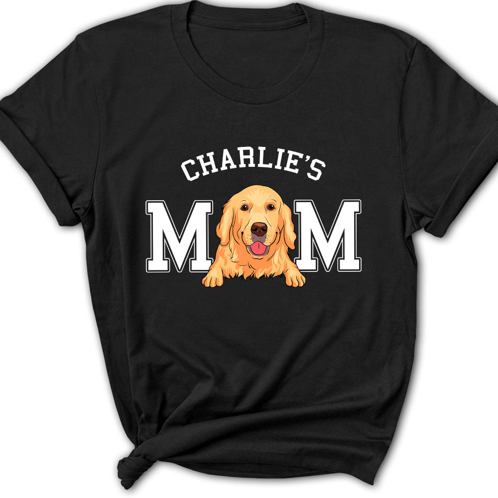Exquisite Personalized Custom Dog Mom Basic Women's T-shirt - Ideal for Pet Lovers