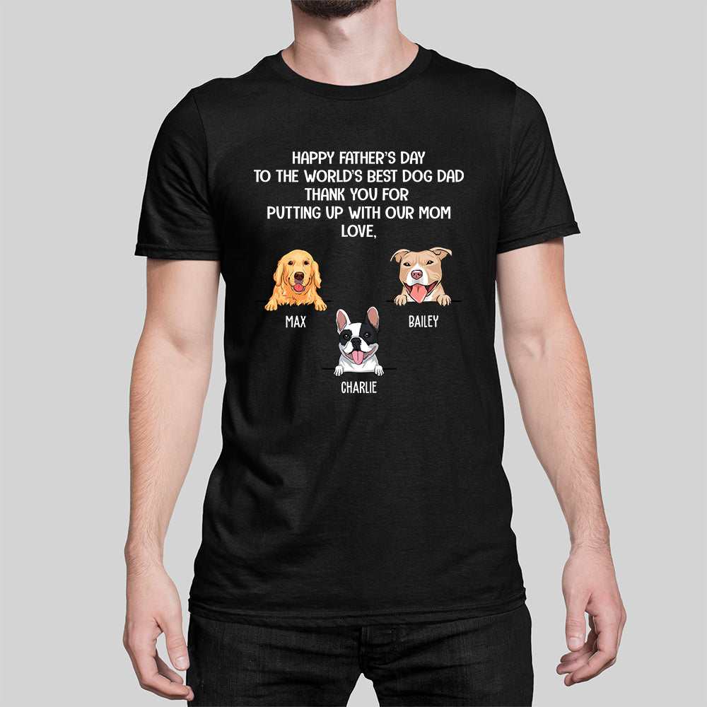 World's Best Dog Dad - Premium Personalized Custom Unisex 5.3 oz T-shirt