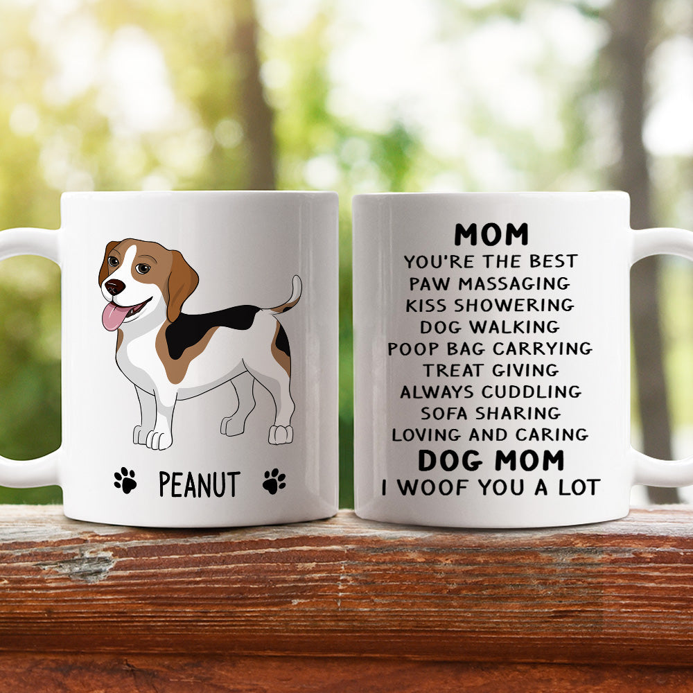 Woof You A Lot - Exquisite Personalized Custom Coffee Mug for Pet Lovers
