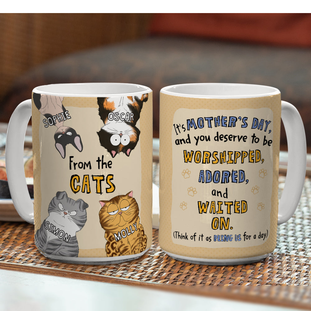 Waited On Version 2 - Exquisite Personalized Custom Coffee Mug for Pet Lovers
