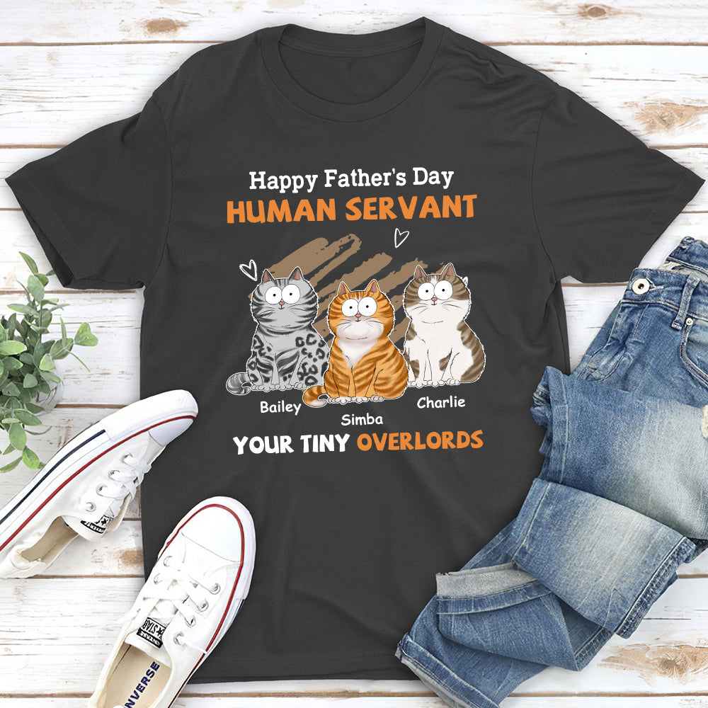 To My Human Servant - Personalized Custom Unisex 5.3 oz T-shirt for Pet Lovers