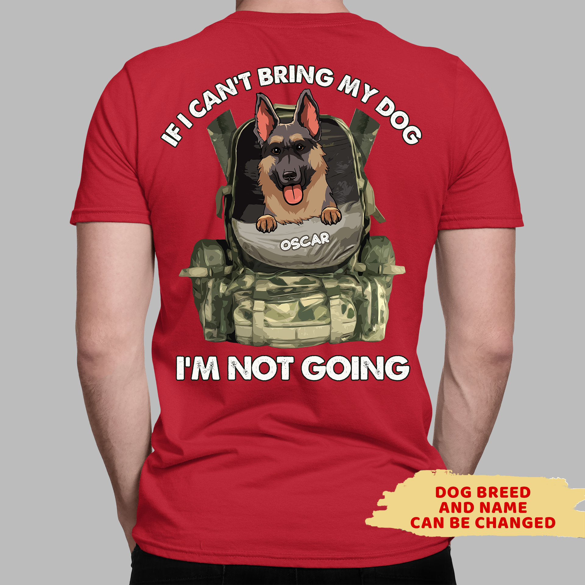 Personalized Custom Unisex 'I'm Not Going' T-shirt - Ideal Gift for Pet Lovers