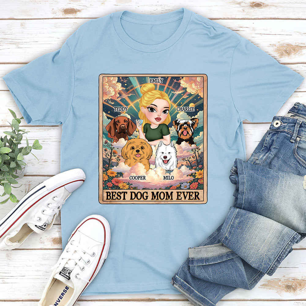 Tarot Dog Mom - Stylish Personalized Custom Unisex 5.3 oz T-shirt