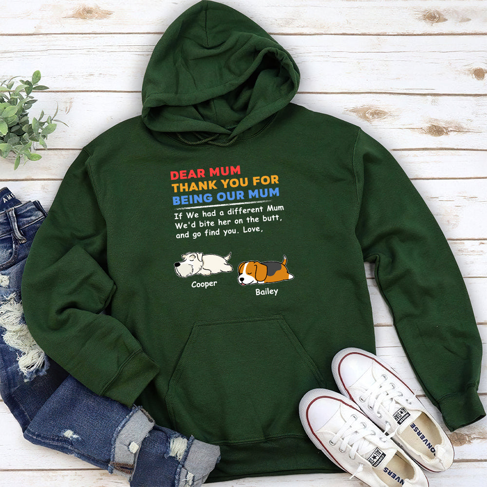 Bite The Butt 2 - Personalized Custom Unisex 8.0 oz Hoodie for Pet Lovers