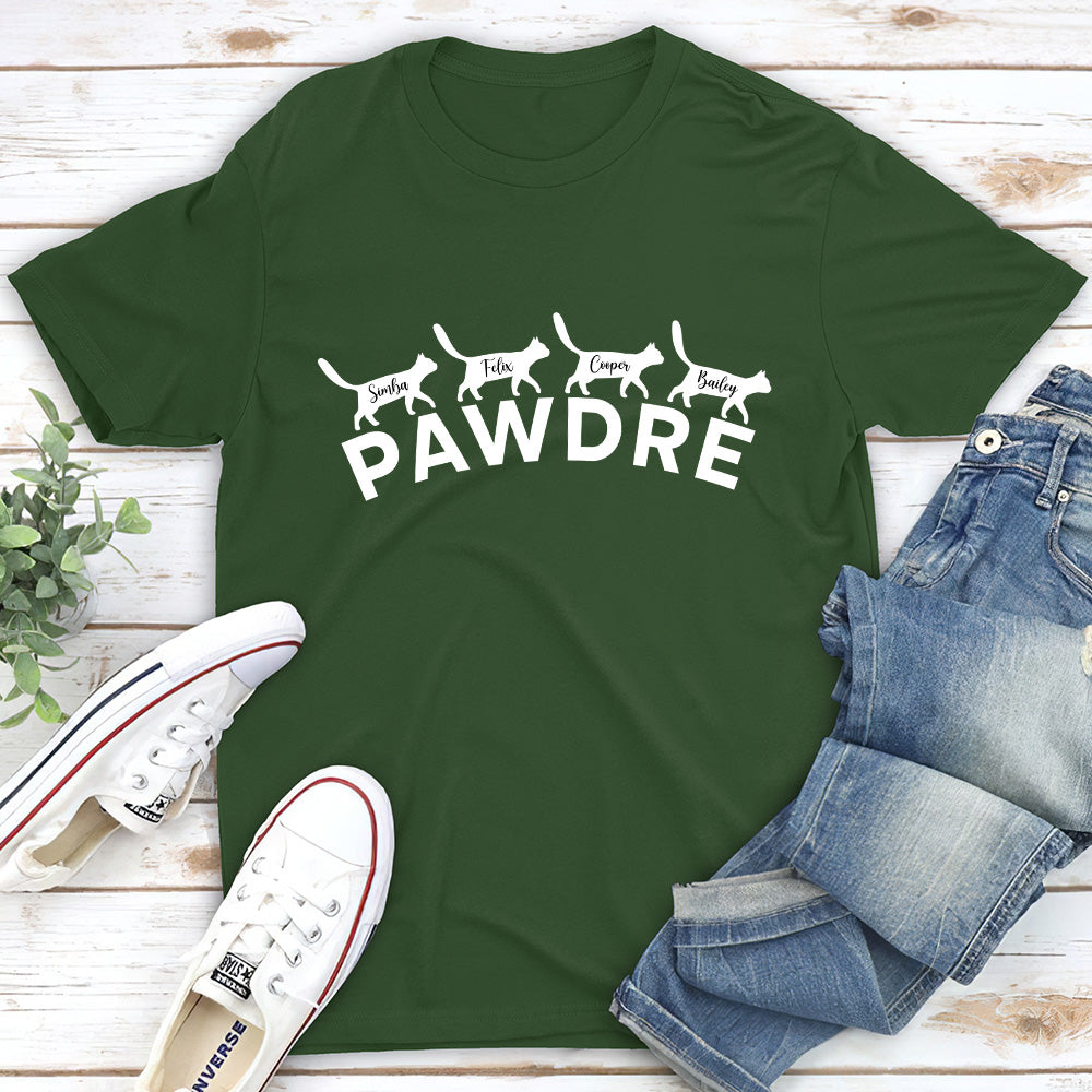 Pawdre Silhouette - Personalized Custom Unisex 5.3 oz T-shirt for Pet Lovers