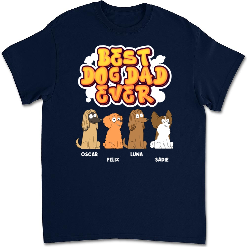 My Best Dog Mom Ever - Personalized Custom Unisex Heavy Cotton T-Shirt for Pet Lovers