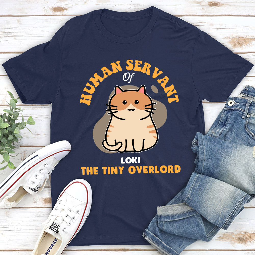 Servant Of Cute Overlords - Personalized Custom Unisex 5.3 oz T-shirt for Pet Lovers
