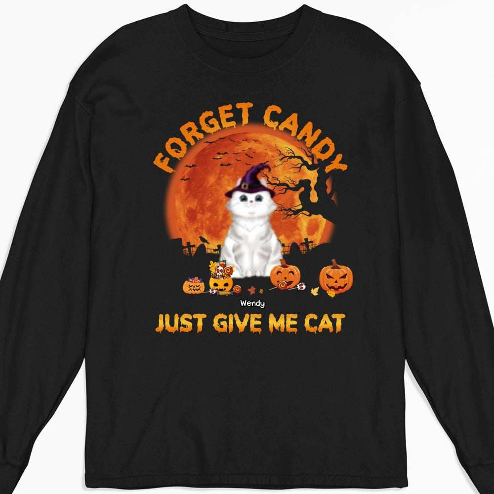 Give Me Cats - Exclusive Personalized Custom Long Sleeve Unisex T-Shirt for Pet Lovers