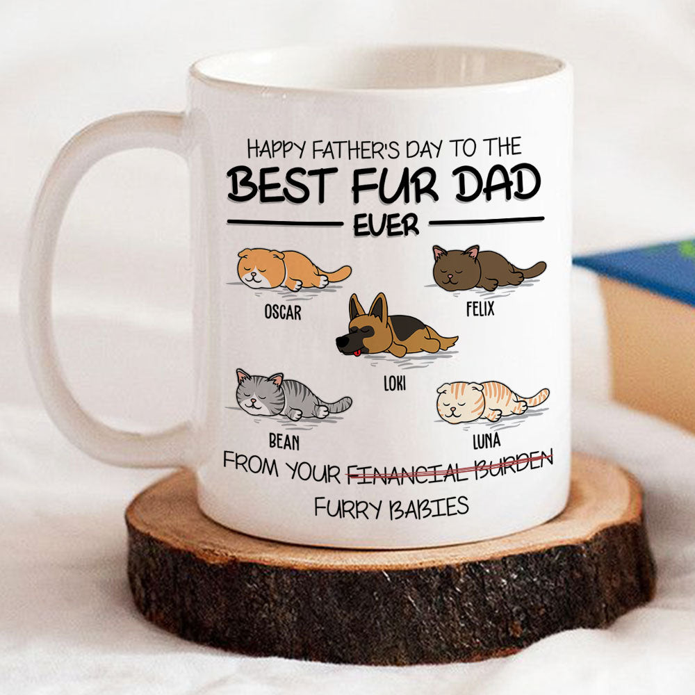 Best Pet Dad Ever - Personalized Custom 11oz/15oz Coffee Mug for Pet Lovers
