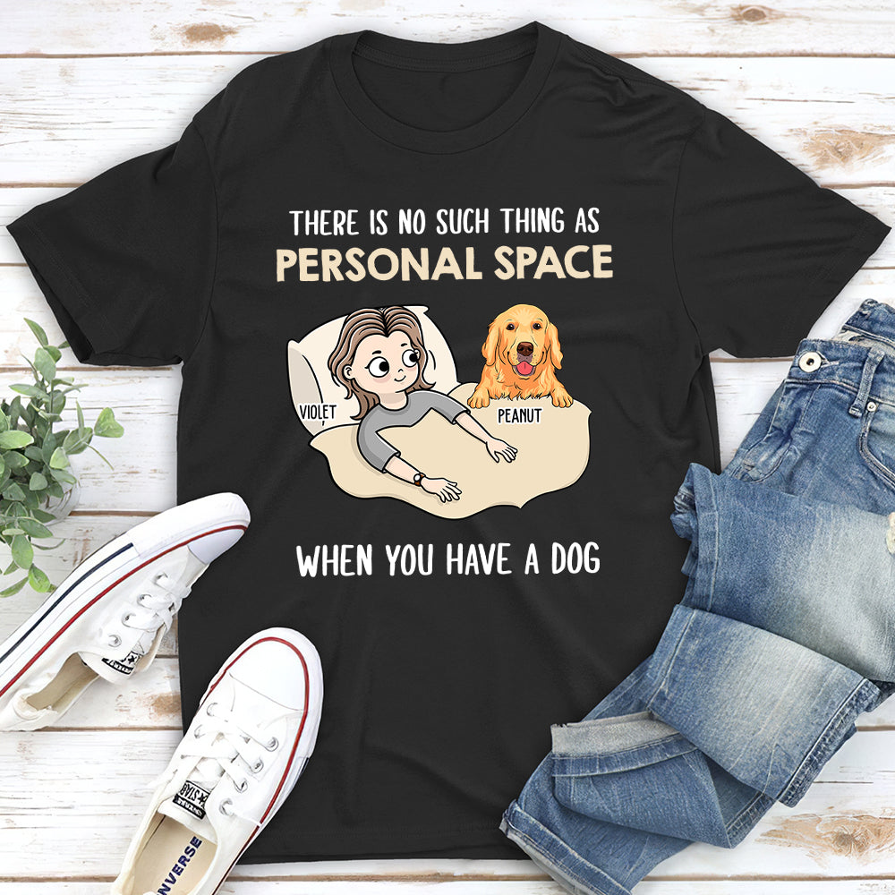 Personal Space 2 - Personalized Custom Unisex 5.3 oz T-shirt for Pet Lovers