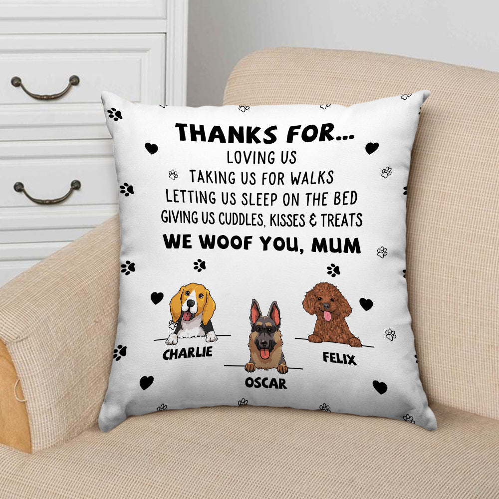 Personalized Custom Throw Pillow - Ideal Dog Appreciation Gift