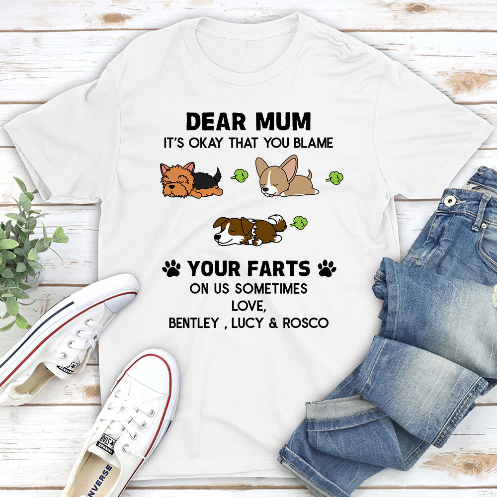 Blame On Dog - Personalized Custom Unisex 5.3 oz T-shirt for Pet Lovers