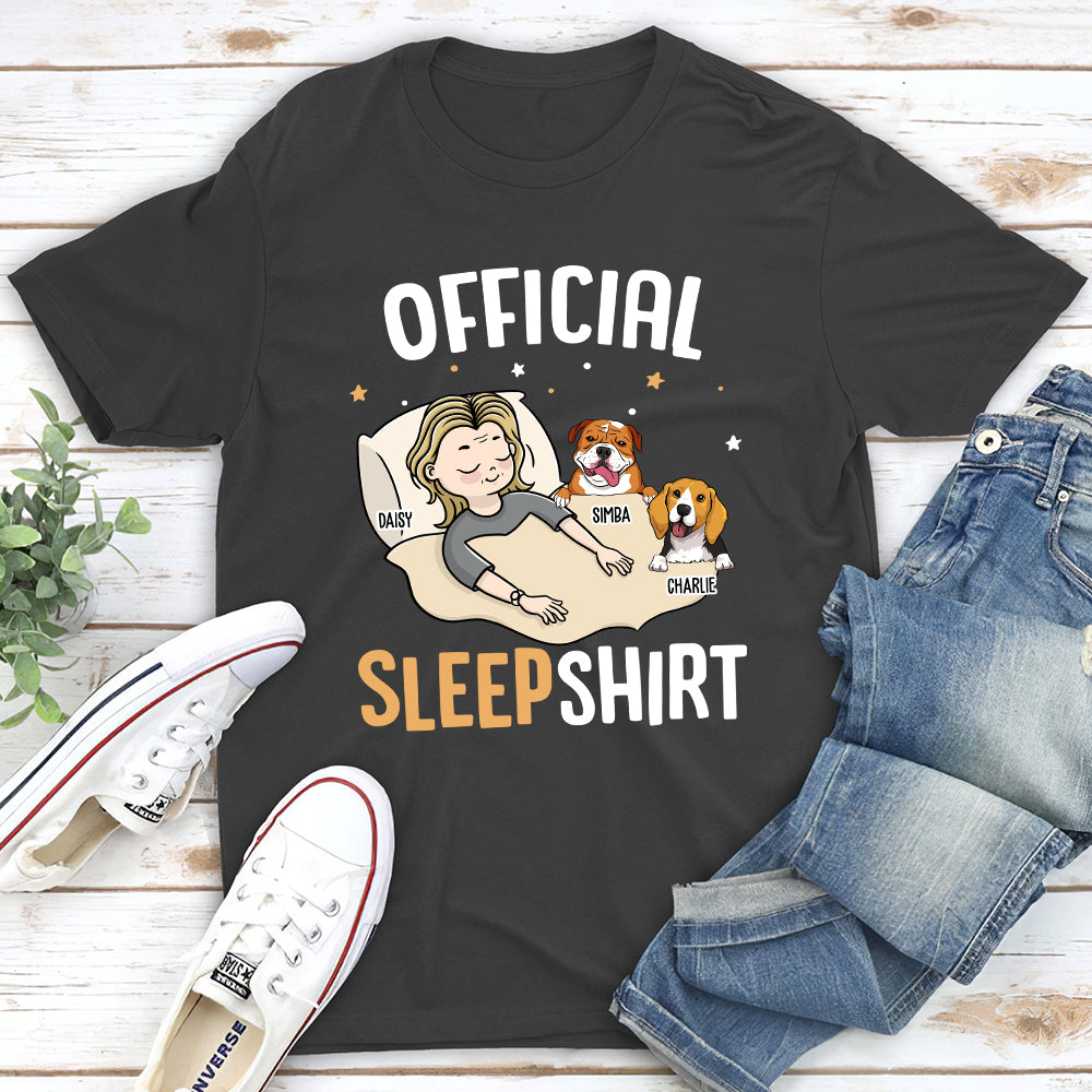 Personalized Custom Unisex Sleep T-shirt - Ideal Gift for Pet Lovers