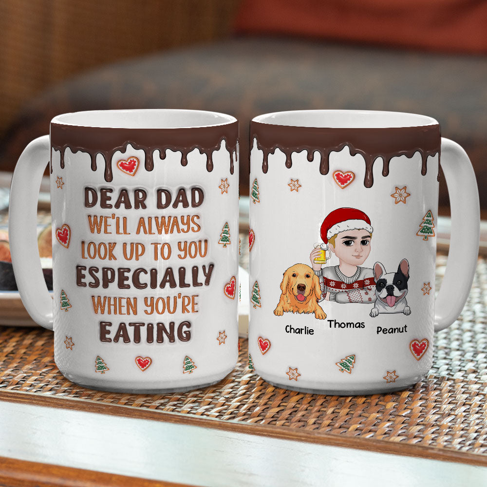 Personalized Custom 3D Inflated Effect Ceramic Mug - Ideal for All Beverages