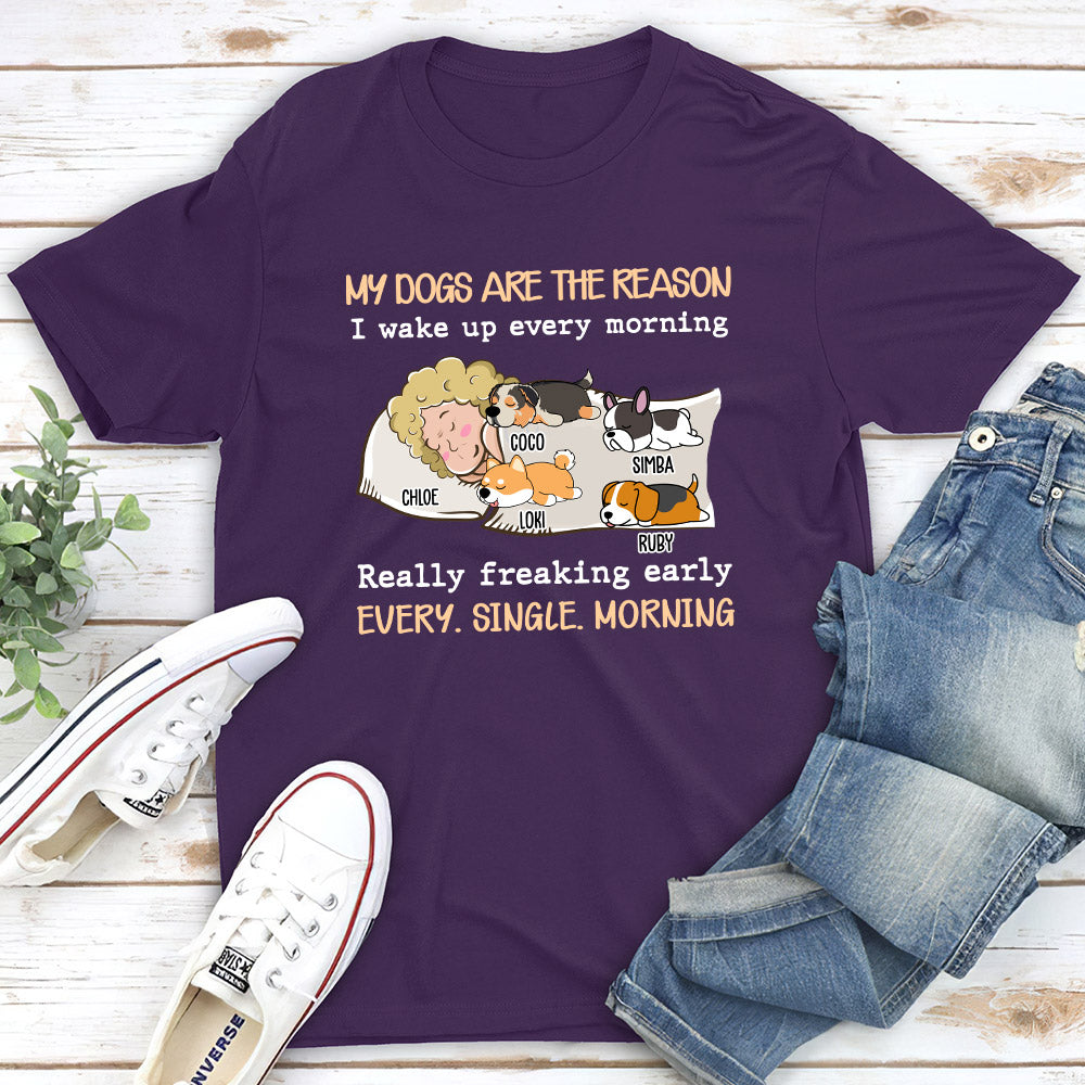 My Pet Is The Reason - Personalized Custom Unisex 5.3 oz T-shirt for Pet Lovers