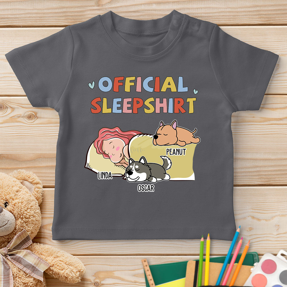 Sleeping Dog Personalized Custom Youth T-shirt - Sleepshirt Version 2