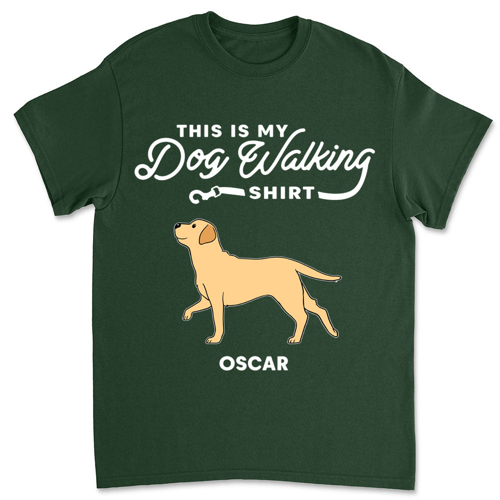 Unique Personalized Custom Unisex Walking T-shirt - Ideal Gift for Pet Lovers