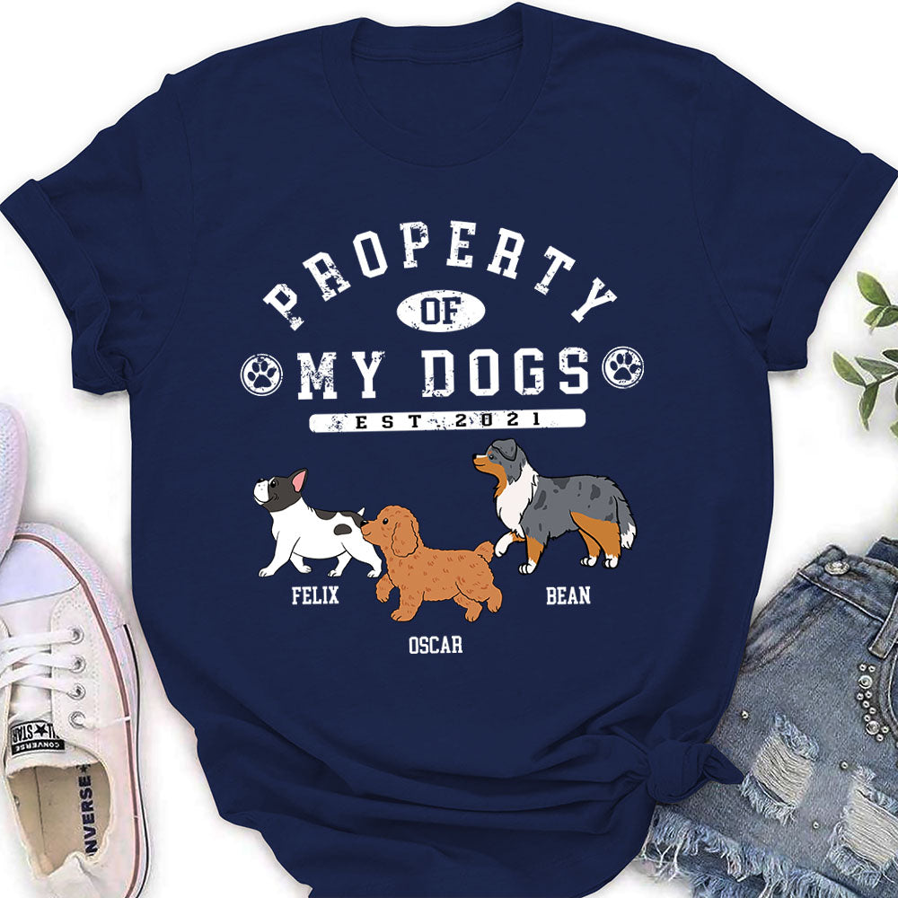 Personalized Custom Dog Lover Women's T-shirt - Ideal Gift for Pet Enthusiasts