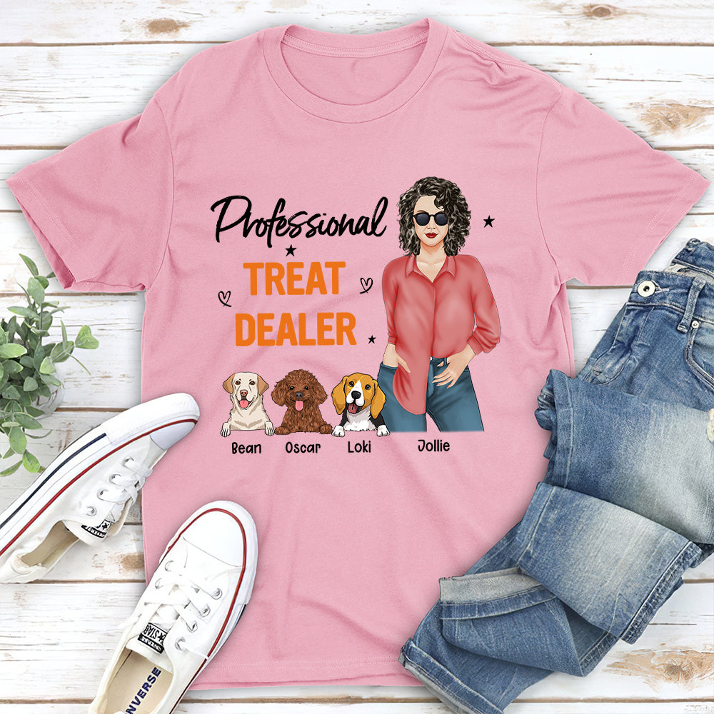 Dog Treat Dealer - Customizable Unisex 5.3 oz Personalized T-shirt for Pet Lovers