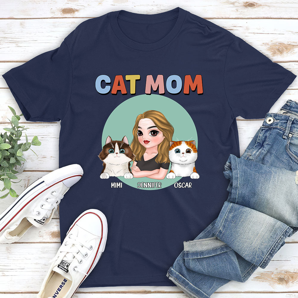Cat Mom - Personalized Custom Unisex T-shirt for Pet Lovers