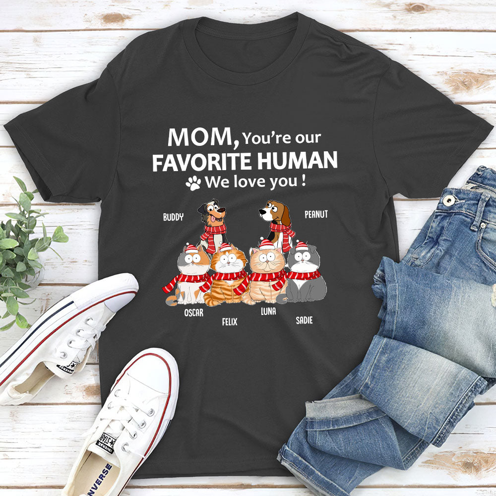 To My Human - Personalized Custom Unisex 5.3 oz T-shirt for Pet Lovers