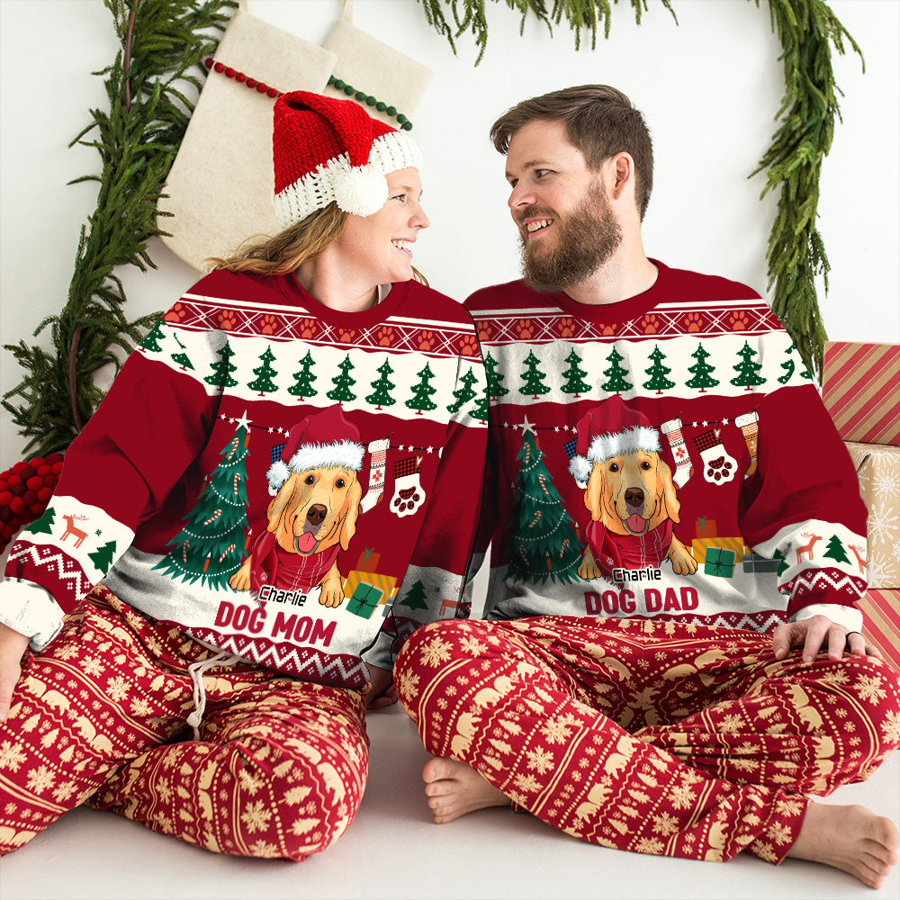 Personalized Custom All-Over-Print Winter Sweatshirt for Dads and Moms