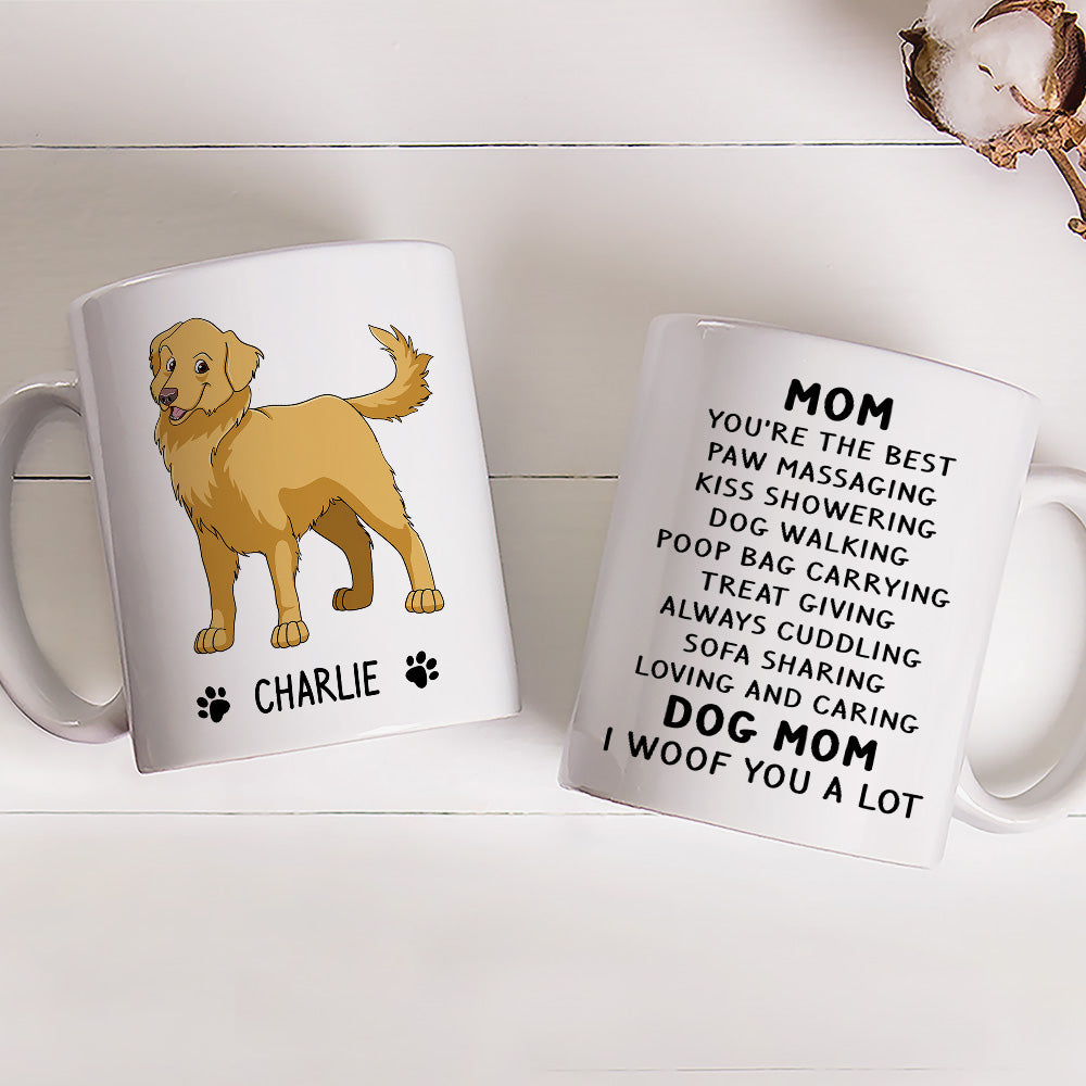 Woof You A Lot - Exquisite Personalized Custom Coffee Mug for Pet Lovers