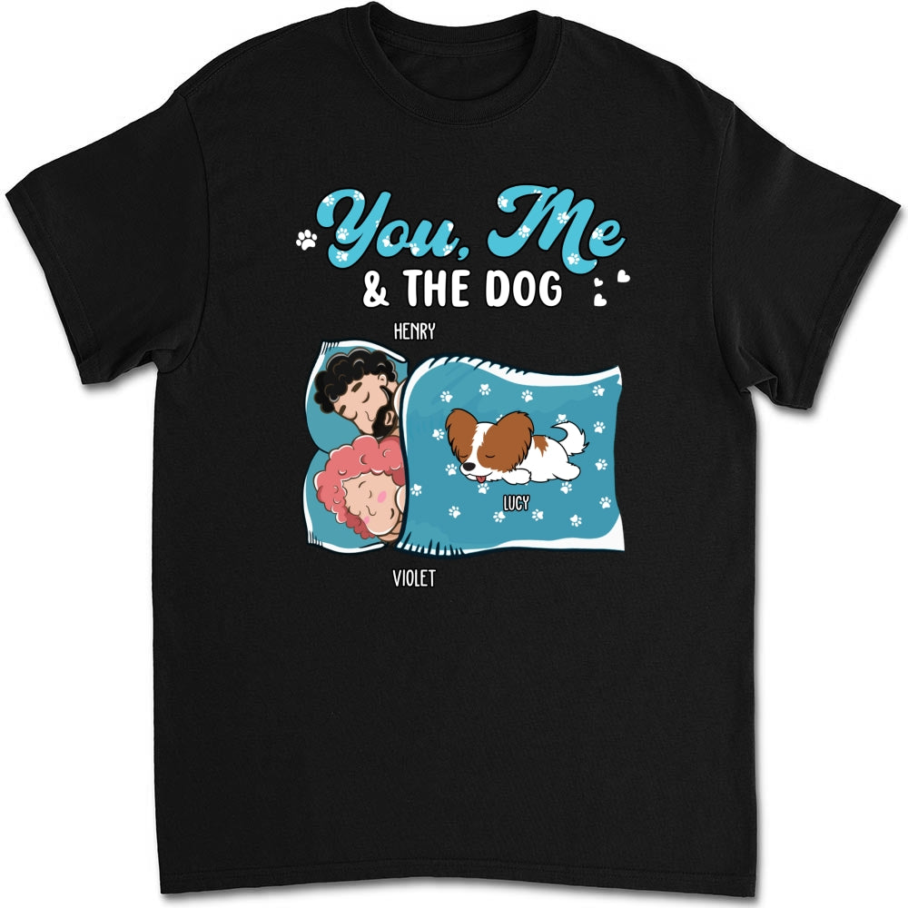 Unique Personalized Custom Unisex Sleepshirt - You, Me, And The Dogs