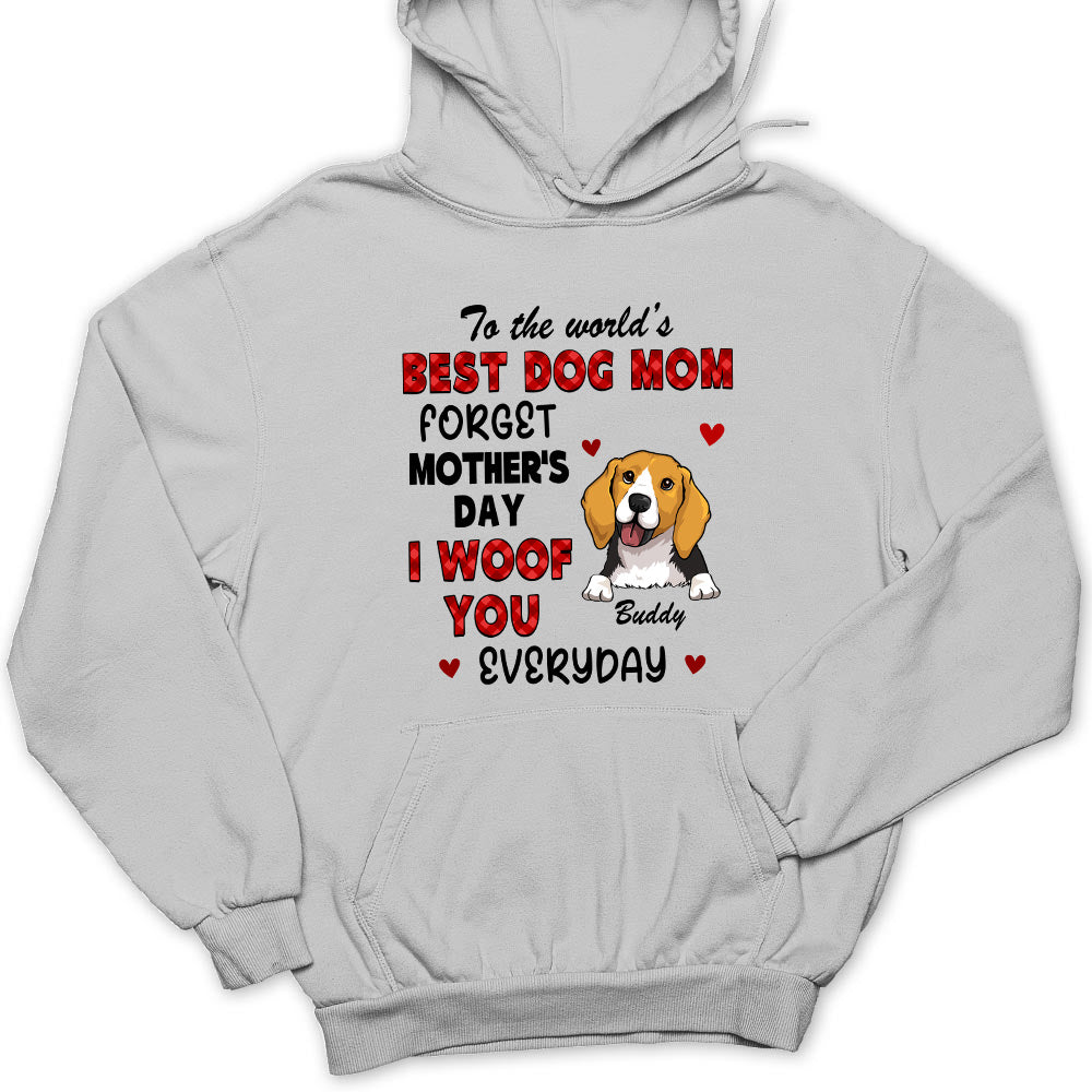 Forget Mom Day – Customizable Personalized Unisex 8.0 oz Hoodie for Pet Lovers