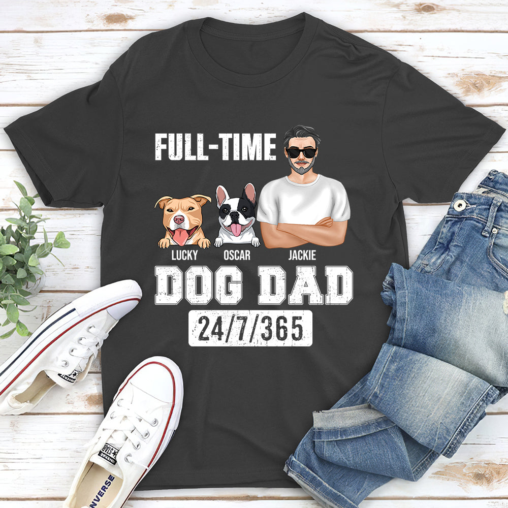 Full-time Dad - Customizable Personalized Unisex T-shirt for Pet Lovers
