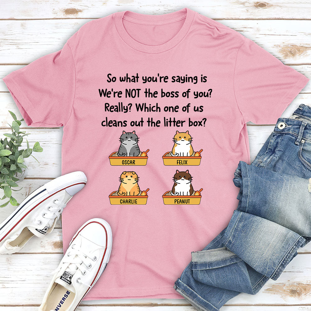 The Real Boss - Personalized Custom Unisex 5.3 oz T-shirt for Pet Lovers