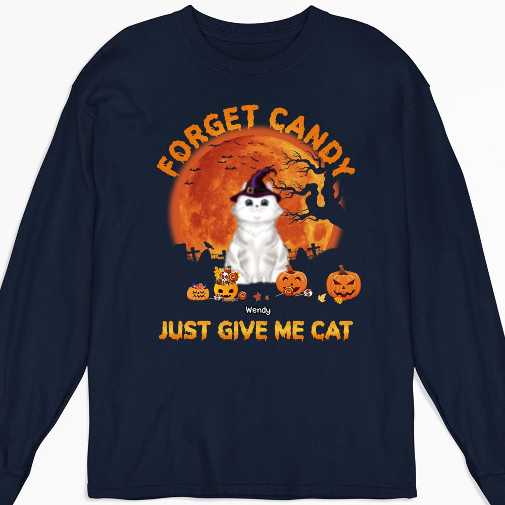 Give Me Cats - Exclusive Personalized Custom Long Sleeve Unisex T-Shirt for Pet Lovers