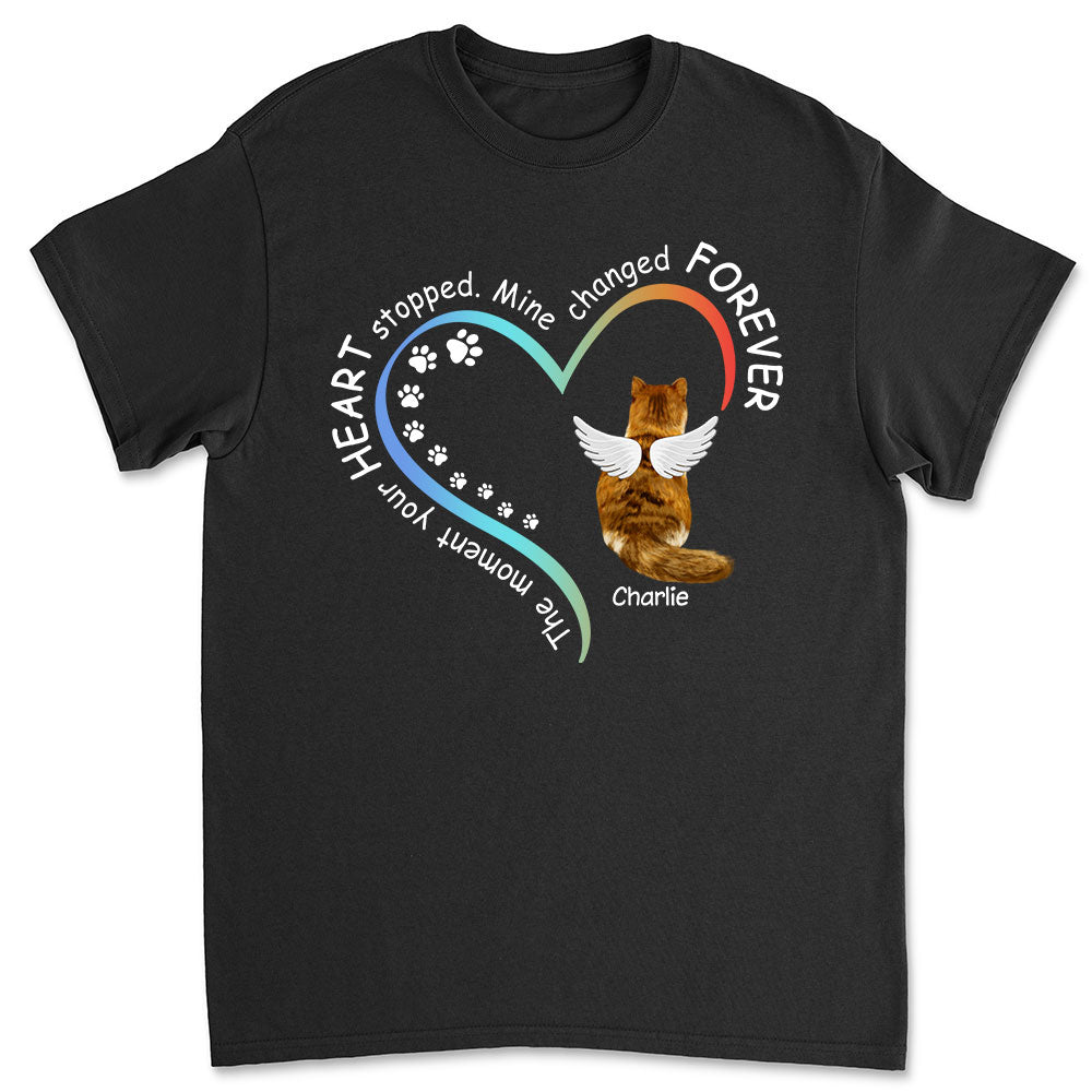 My Heart Changed Forever 2 - Personalized Custom Unisex 5.3 oz T-shirt for Pet Lovers