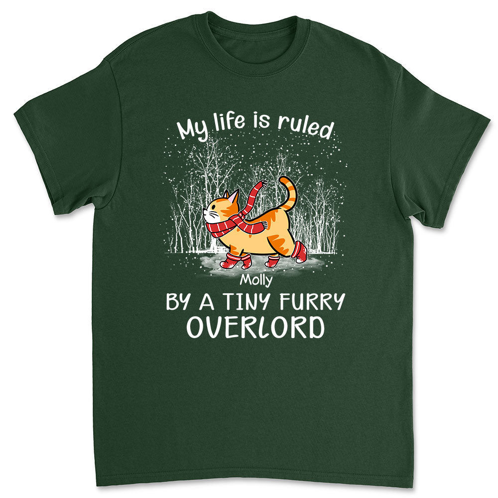 Exclusive Personalized Custom Unisex 'Ruled By Furry Overlords' T-shirt for Pet Lovers