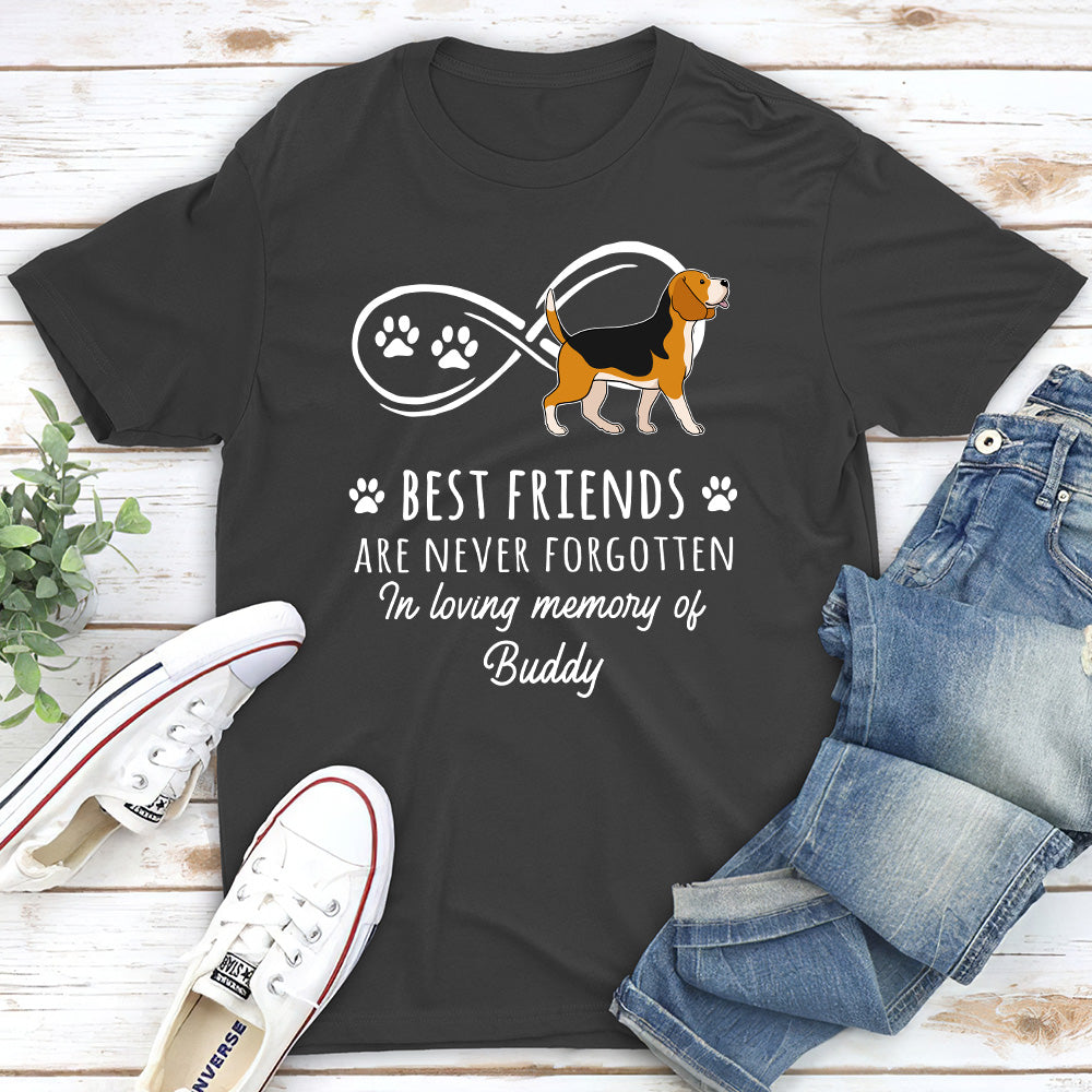 Never Forgotten - Personalized Custom Unisex 5.3 oz T-shirt for Pet Lovers