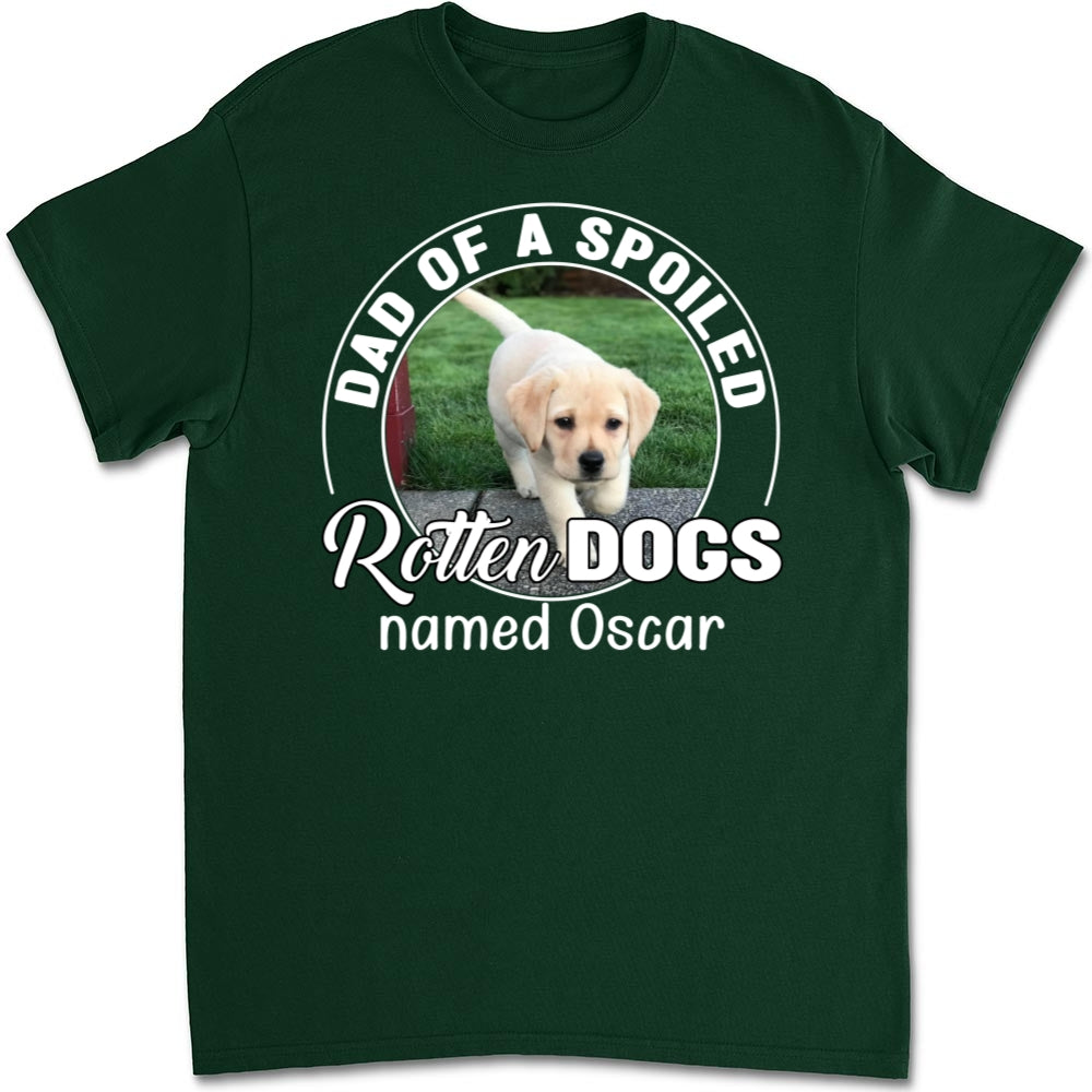 Spoiled Rotten Dog Chibi Cartoon Personalized Custom Unisex 5.3 oz T-shirt - Ideal Gift for Pet Lovers