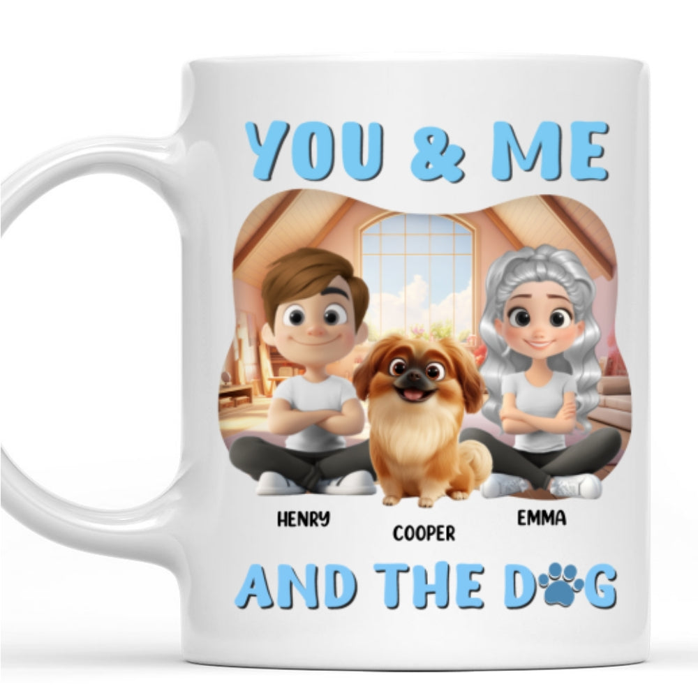 You Me Dog - Personalized Custom 11oz/15oz Coffee Mug for a Vigor - Filled Day
