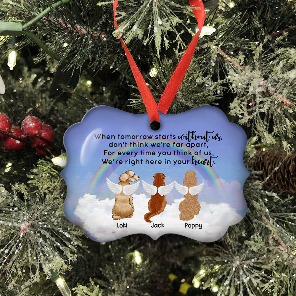 Personalized Custom Aluminum Ornament - When Tomorrow Starts Without Me, Ideal for Pet Lovers