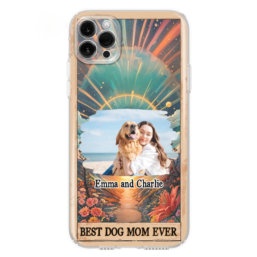 Personalized Custom Dog Mom Tarot Photo Smartphone Case - Ideal Gift for Dog Lovers