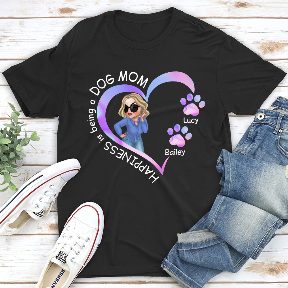 Personalized Custom Unisex Happiness, Heart Line T-shirt - Ideal Gift for Pet Lovers