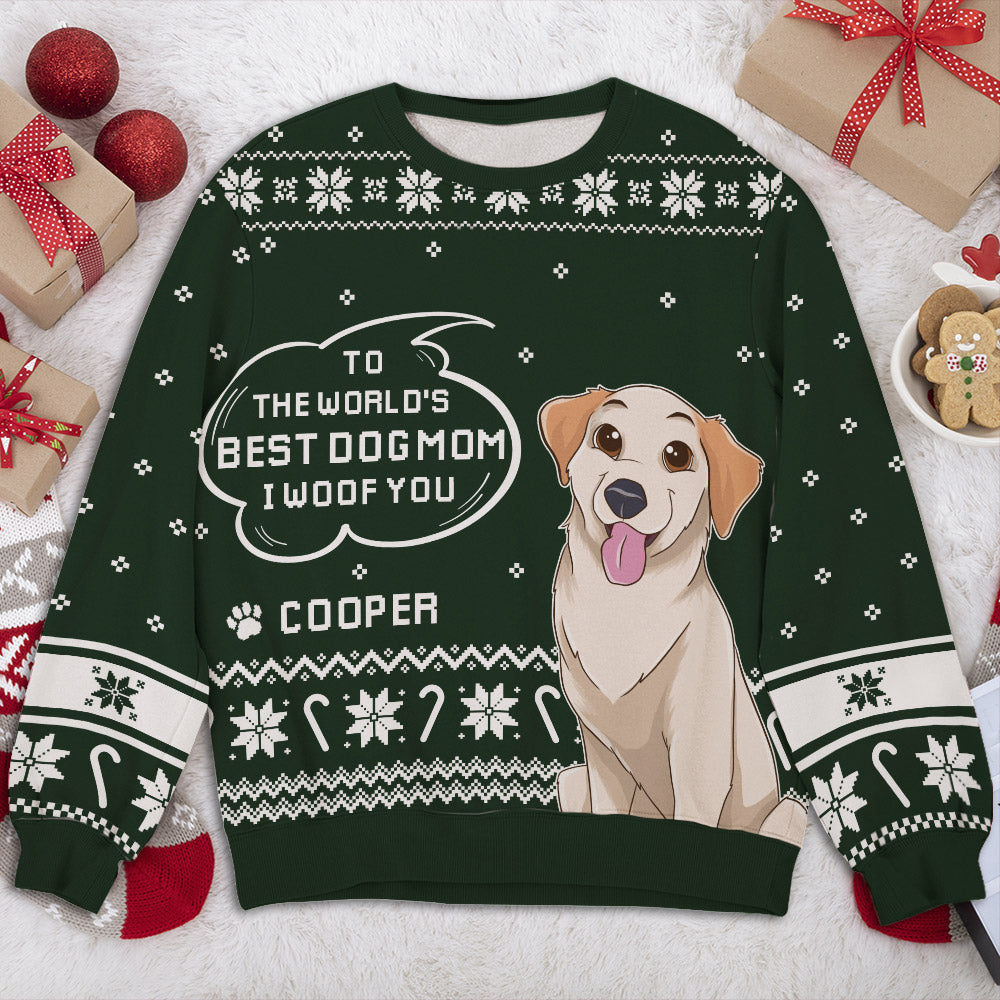 Personalized Custom All-Over-Print Dog Saying Sweatshirt - Ideal Gift for Dog Lovers