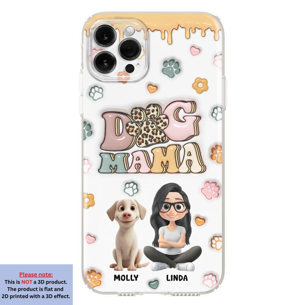 Dog Mama Version 2 - Exclusive Personalized Custom 3D Inflated Effect Smartphone Case for All Occasions