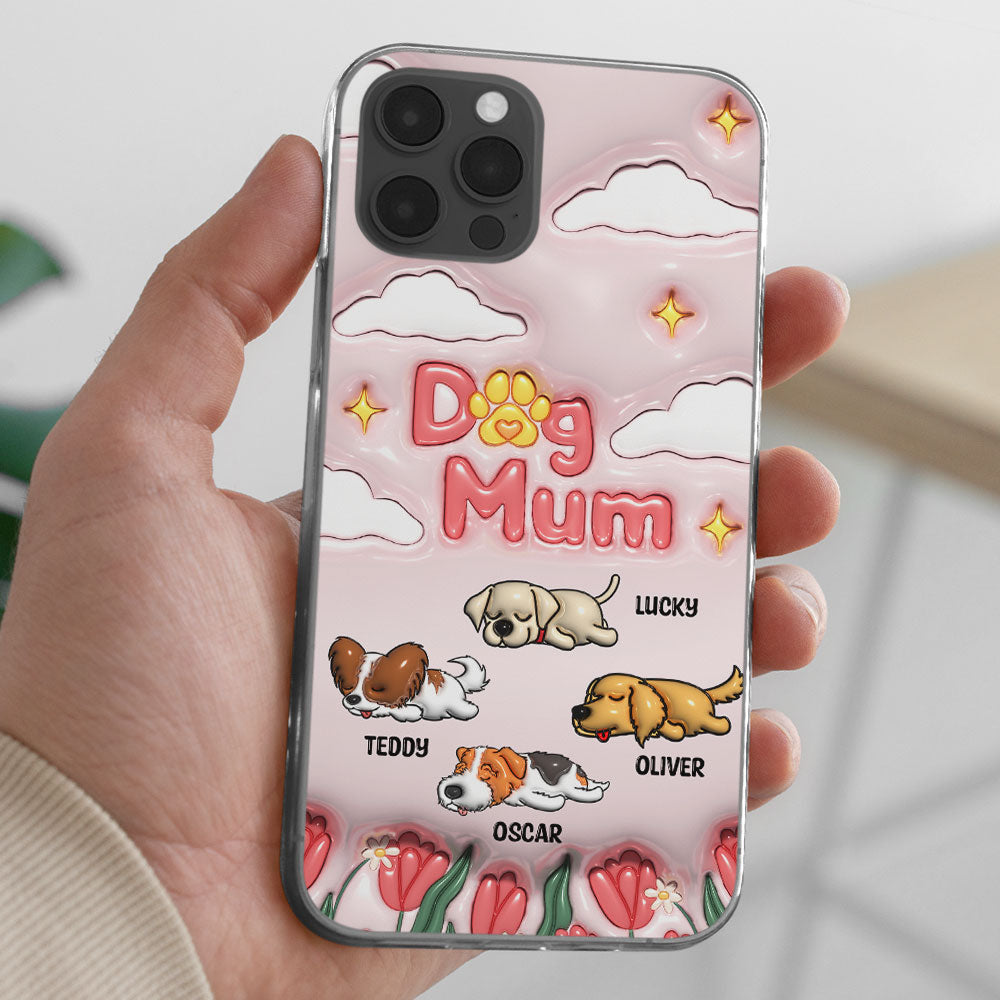 I Love My Dog Mom - Unique Personalized Custom 3D Inflated Effect Phone Case for Fashion - Conscious Users